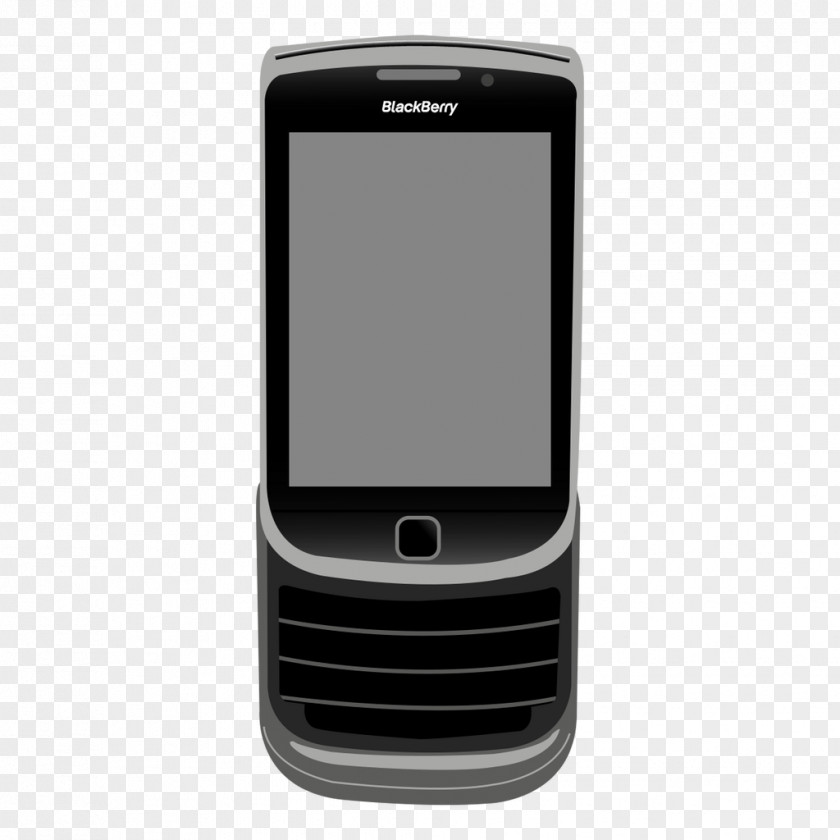 Vector Slider Phone BlackBerry Torch 9800 Smartphone Feature PNG