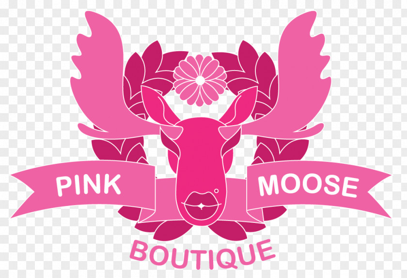 Design Pink Moose Boutique Graphic Designer PNG