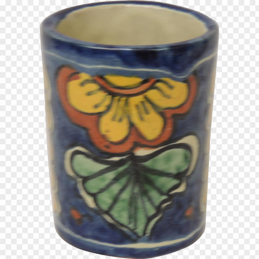Hand Painted Mug Talavera Pottery Ceramic Coffee Cup PNG