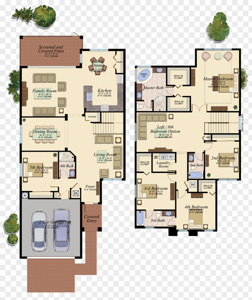 House Floor Plan Naples PNG