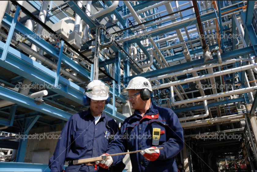 Industrail Workers And Engineers Oil Refinery Petroleum Industry Petrochemical Piping PNG