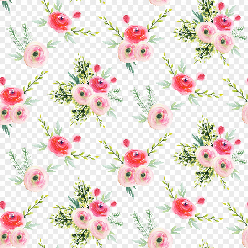 Small Fresh Flowers Watercolor Background Shading Painting Flower PNG