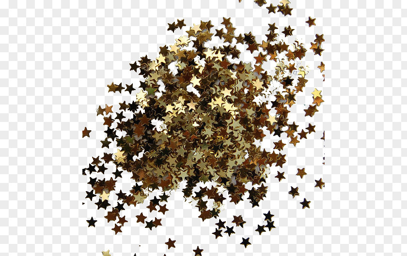 Star Gold Confetti Glitter Metallic Color PNG