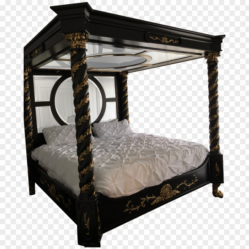 Canopy Bed Frame Table Furniture PNG
