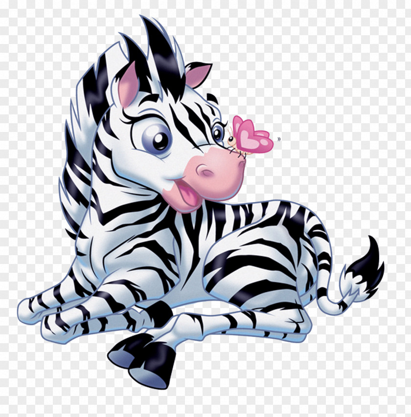 Cartoon Zebra Horse Clip Art PNG