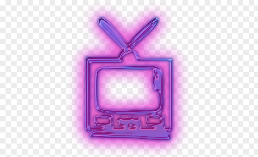 Purple Glow Cable Television Film Streaming Media PNG