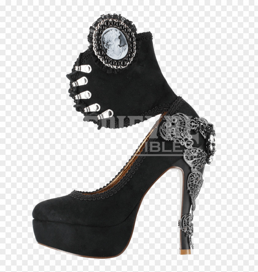 Steampunk Pipes Platform Shoe High-heeled Wedge Stiletto Heel PNG