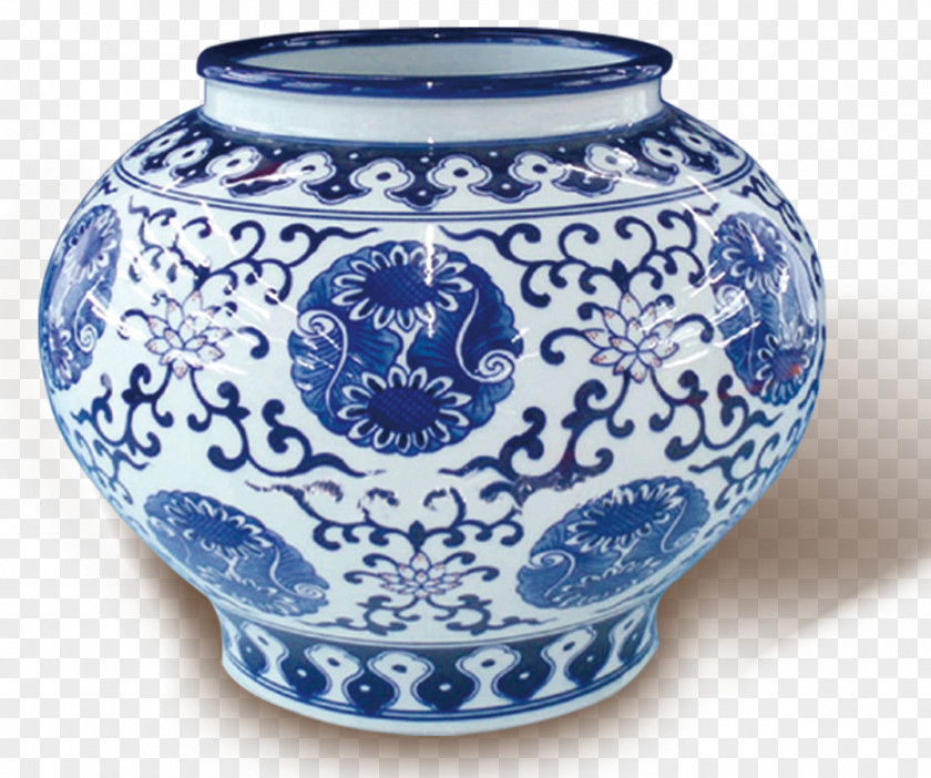 Blue Pattern Porcelain Altar And White Pottery Chinoiserie PNG