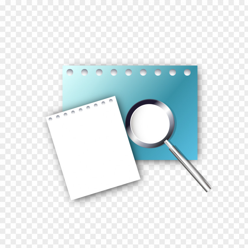 Paper With A Magnifying Glass A4 PNG