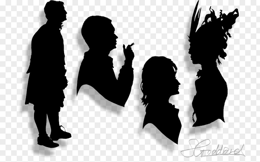 Silhouette Drawing Artist Black PNG