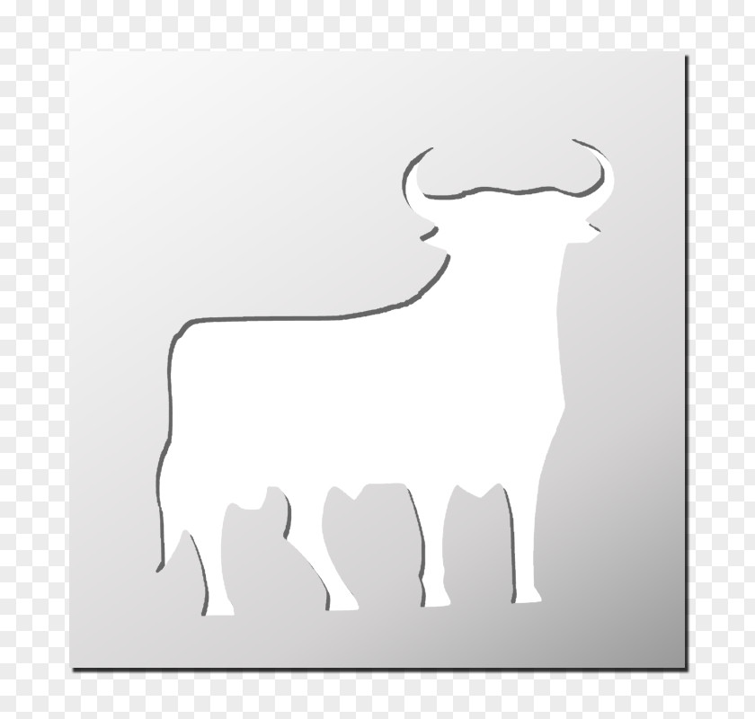 Silhouette Stencil Cattle Paper Pattern PNG