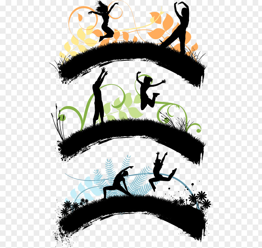 Vector Silhouette Figures, Clip Art PNG