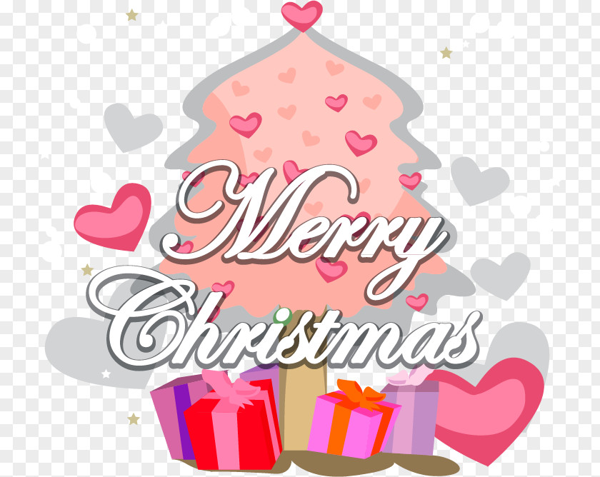 Christmas Pink Vector Material Cartoon PNG