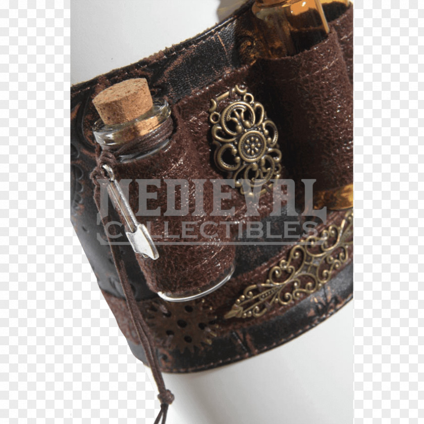 Cosplay Steampunk Fashion Leather Wristband Bracelet PNG