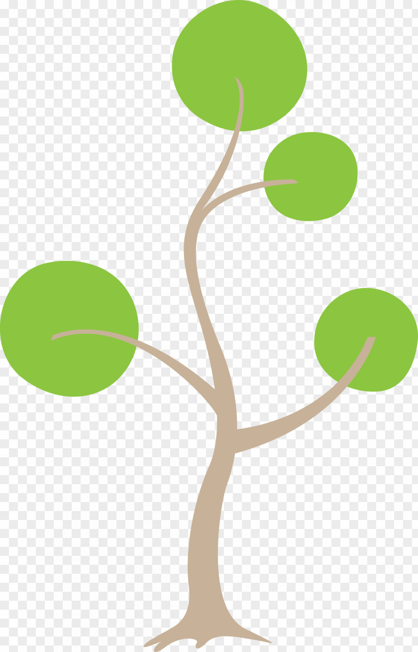 Green Leaf Tree Plant Stem PNG