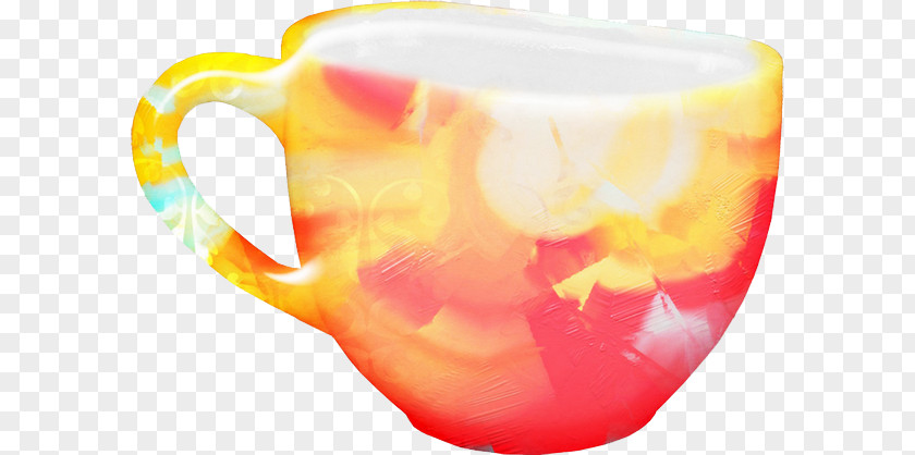 Stained Glass Coffee Cup Mug PNG