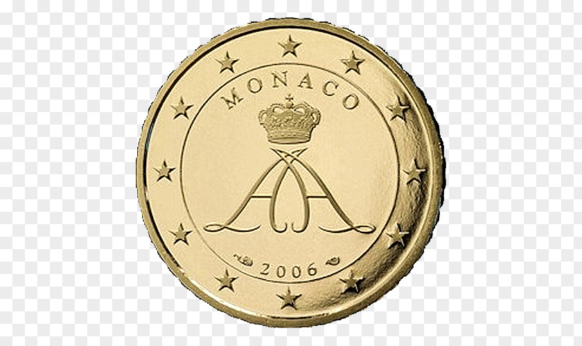 Coin Monaco Monégasque Euro Coins 2 Commemorative PNG