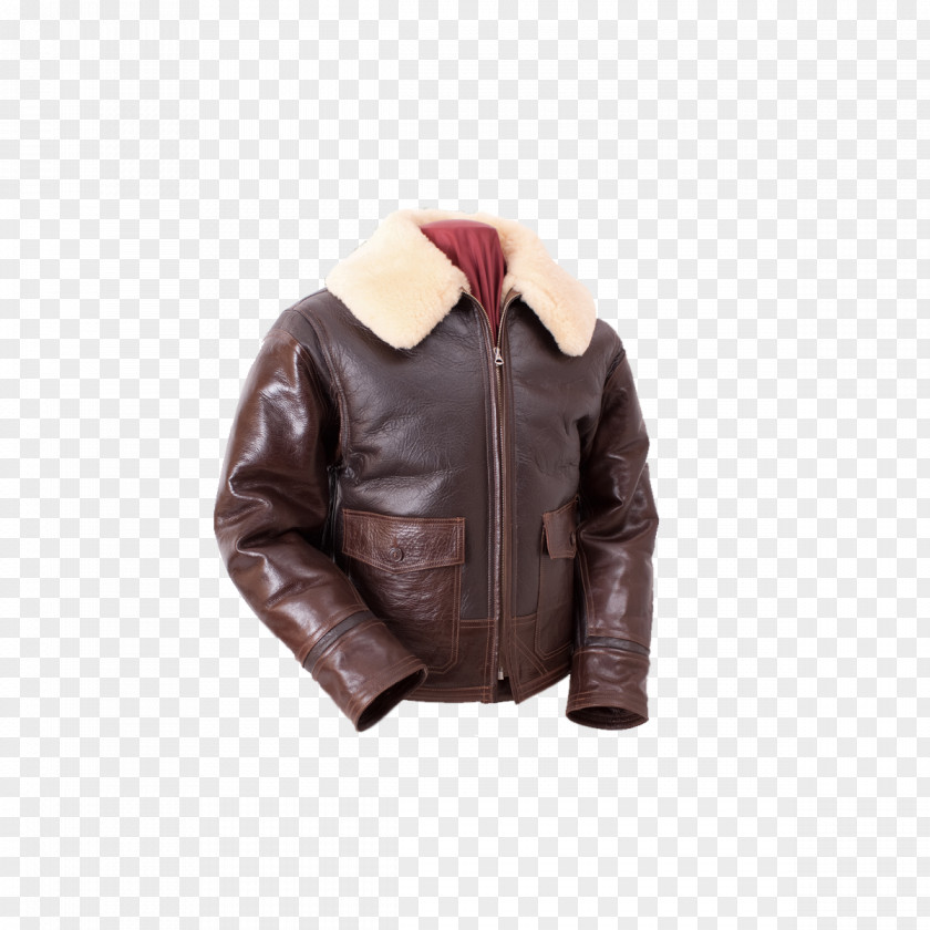 Jacket Leather Flight Sheepskin PNG