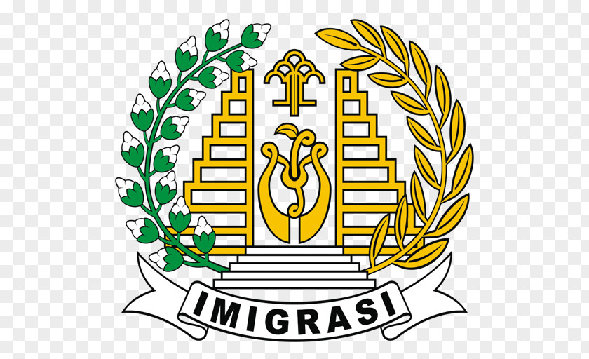 Padi Dan Kapas Directorate General Of Immigration Logo Vector Graphics Clip Art PNG