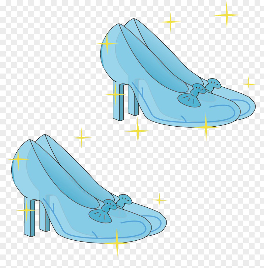 Blue Texture Slipper Shoe PNG
