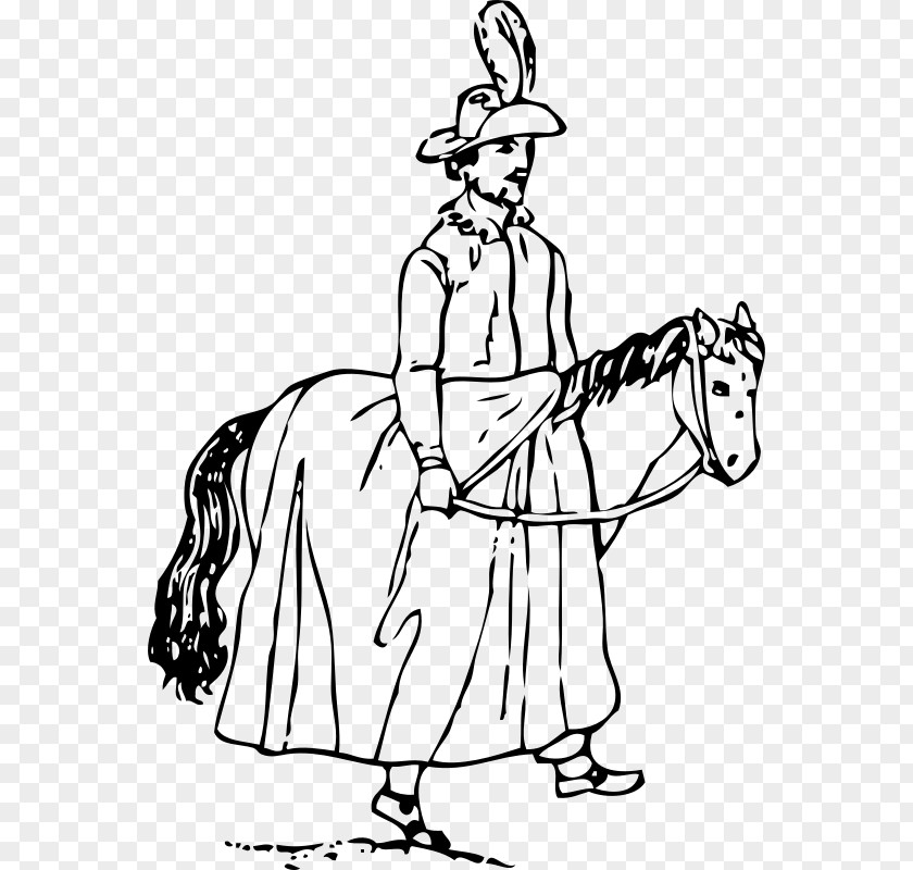 Horse Black And White Clip Art PNG