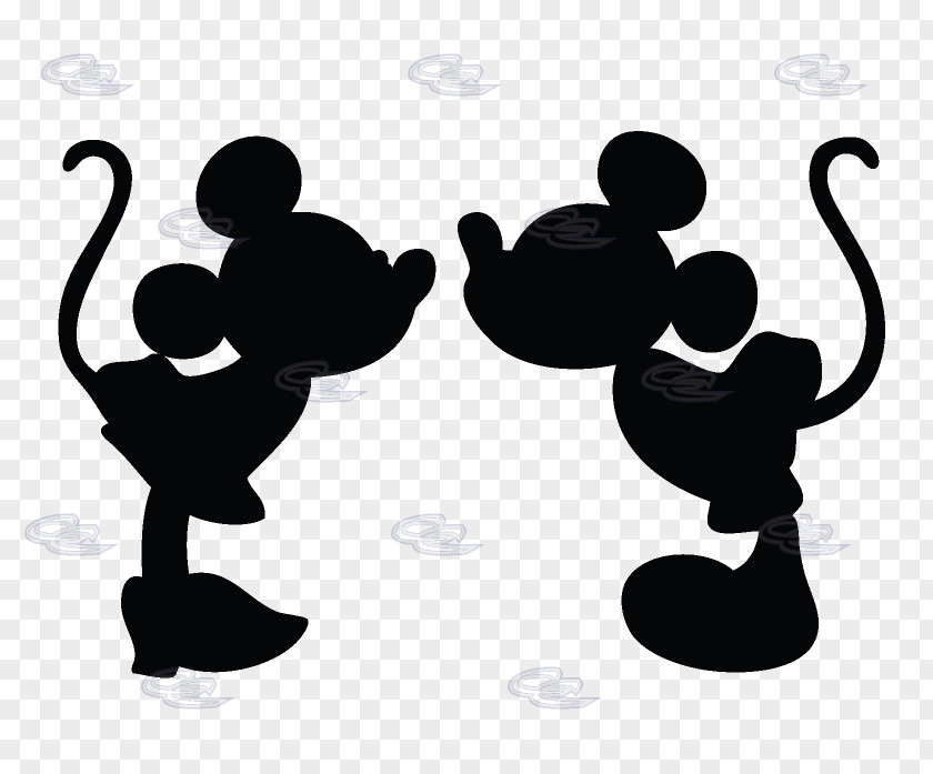 Minnie Mouse Head Sillouitte Mickey Silhouette Epic PNG