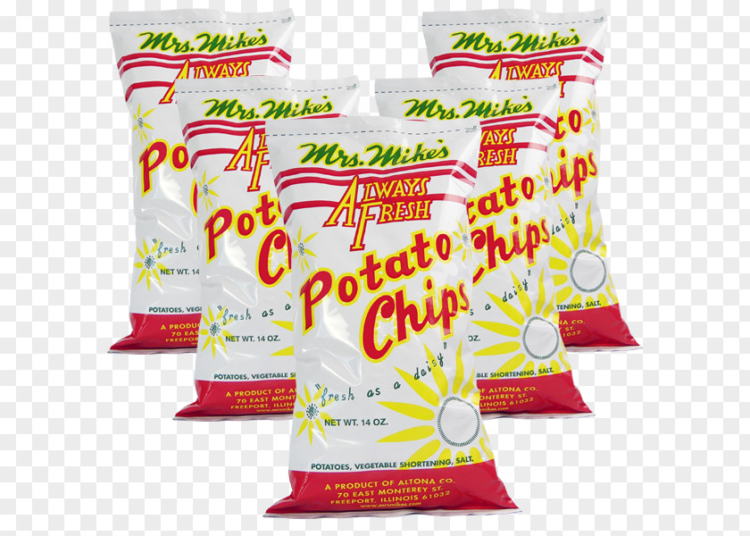 Potato Mrs. Mike's Chip Snack Ingredient PNG
