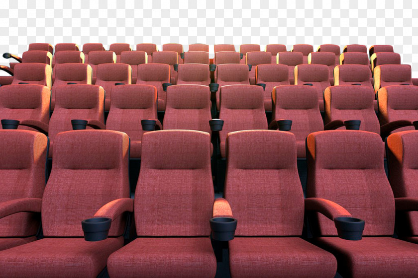 Red Cinema Chair Table Seat PNG