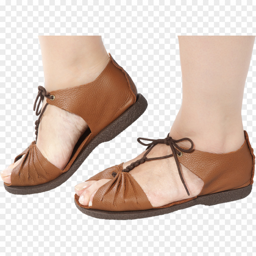 Sandal High-heeled Shoe Leather Clothing PNG