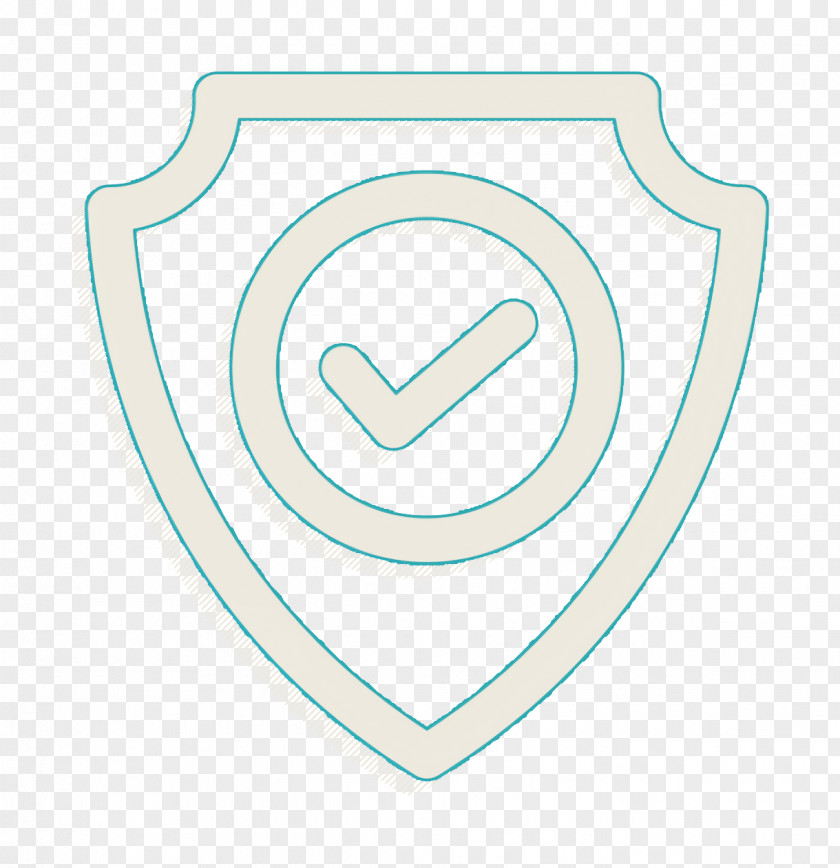 Shield Icon Safe Zone Web Security Line PNG
