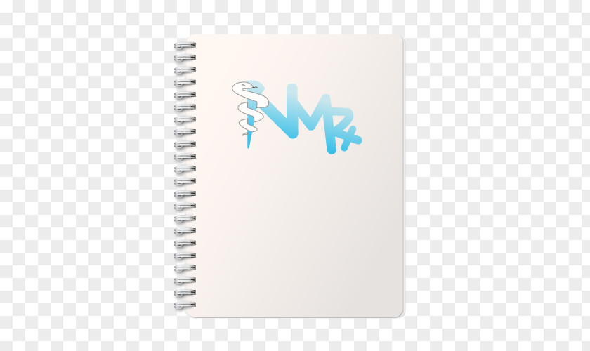 Study Hard Paper Turquoise Teal Notebook Font PNG
