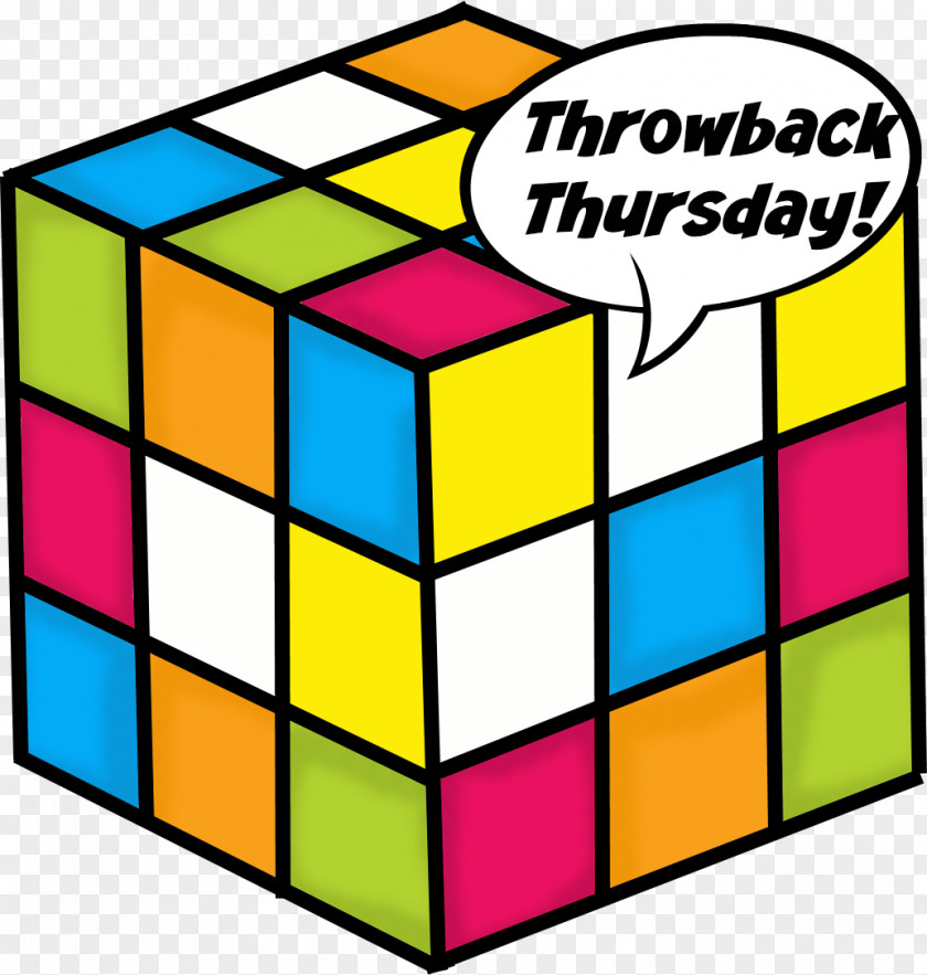 Throwback Thursday 1980s Rubik's Cube Blog Clip Art PNG