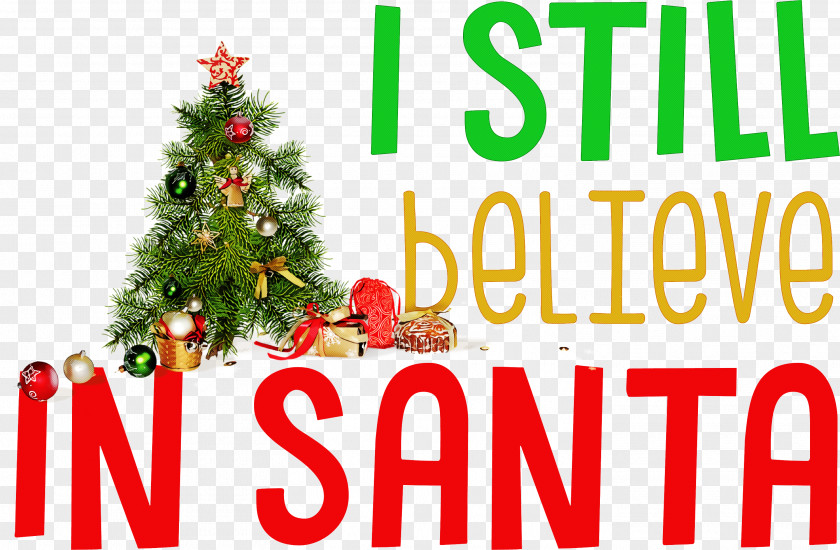 Believe In Santa Christmas PNG