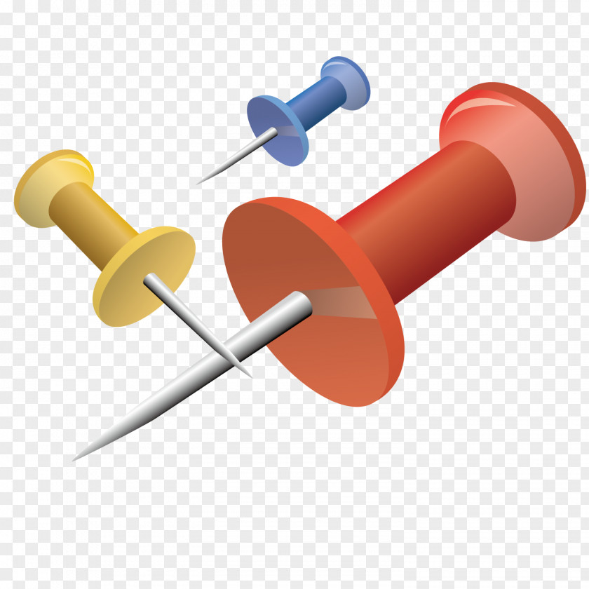 Color Screw Drawing Pin Icon PNG