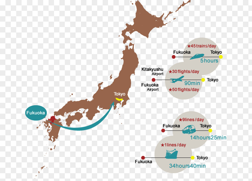 Japan World Map Image PNG