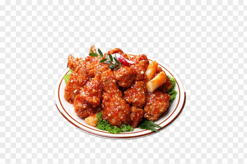 Korean Fried Chicken 65 Sweet And Sour PNG