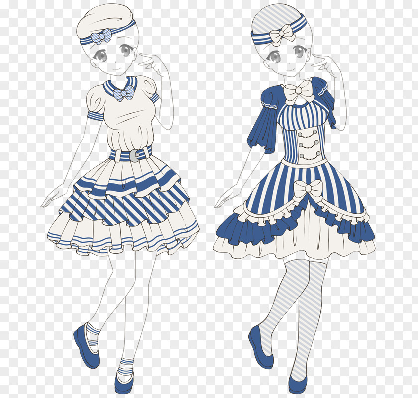 Lolita Fashion Dress Costume Design Clothing Sailor PNG fashion design Sailor, dress clipart PNG