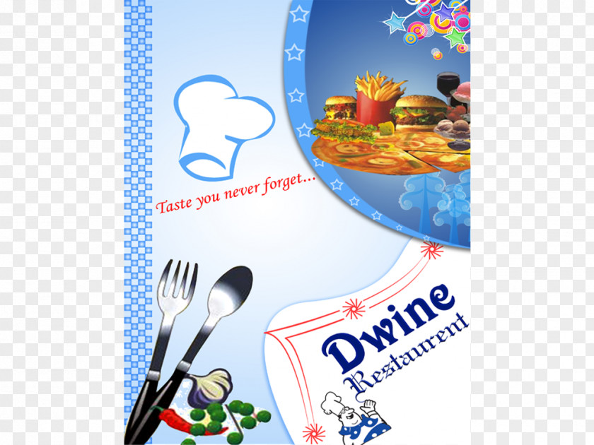 Menu Card Brand Cutlery Font PNG