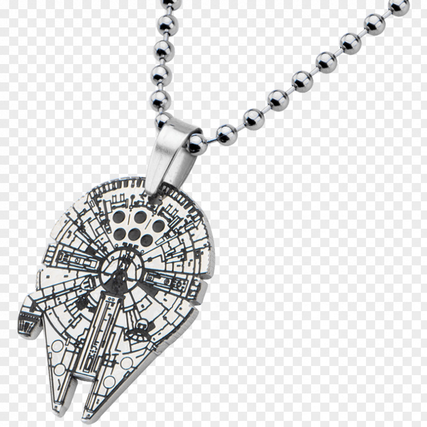 Millennium Falcon Transparent Locket Charms & Pendants Necklace PNG