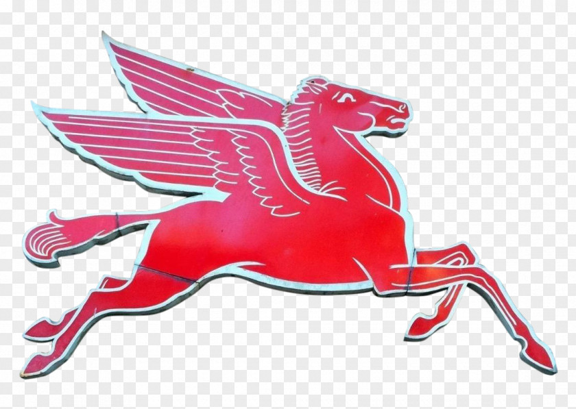 Mobil Pegasus Sign Flying Horses Logo PNG