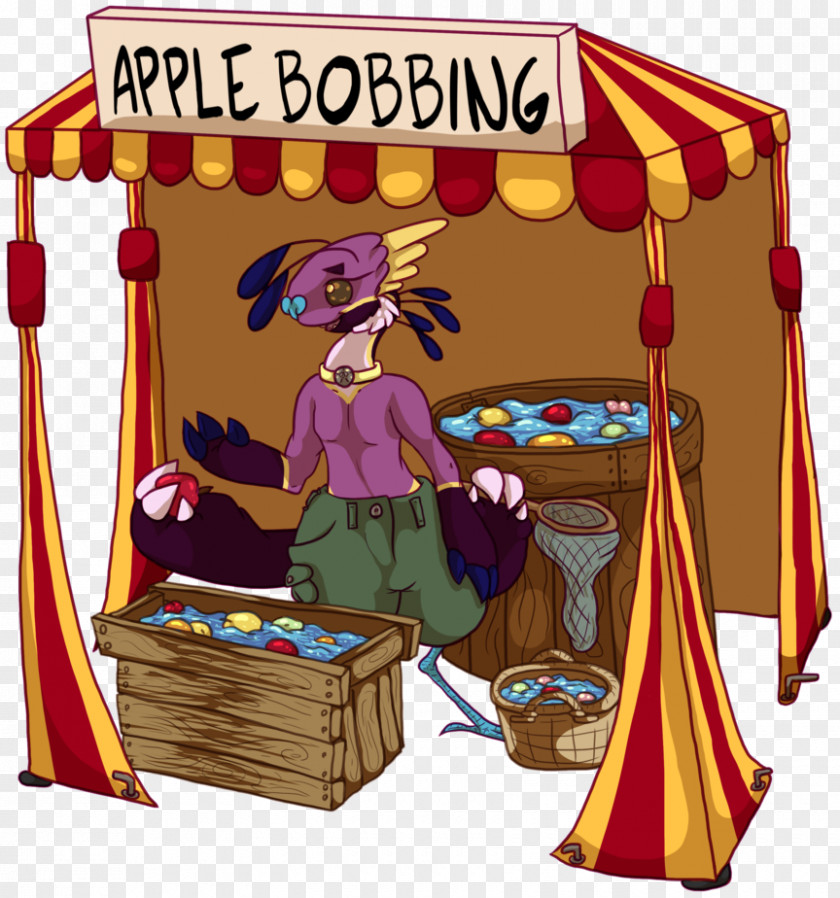 Stein Stall Apple Bobbing Illustration Image Clip Art Drawing PNG