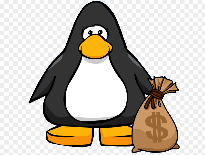 Money Bag Image Club Penguin Bank Clip Art PNG