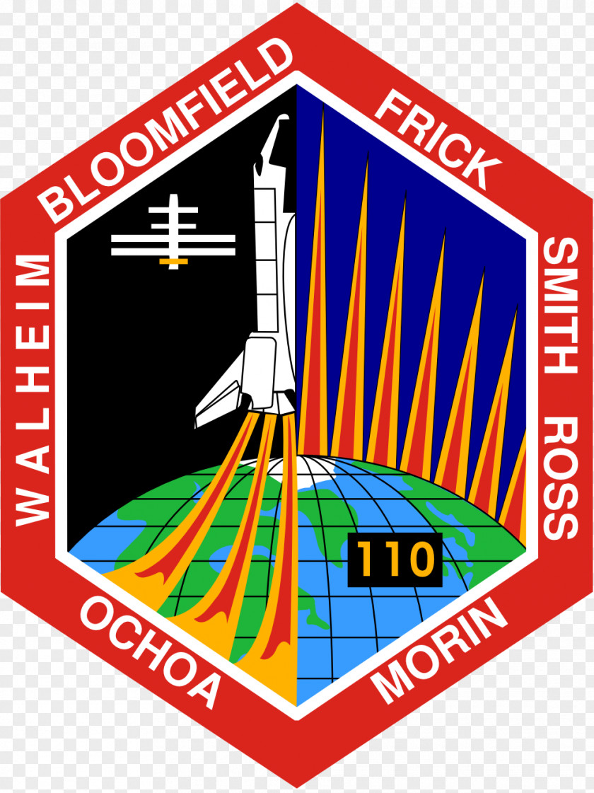 Nasa STS-110 International Space Station Shuttle Program Atlantis PNG