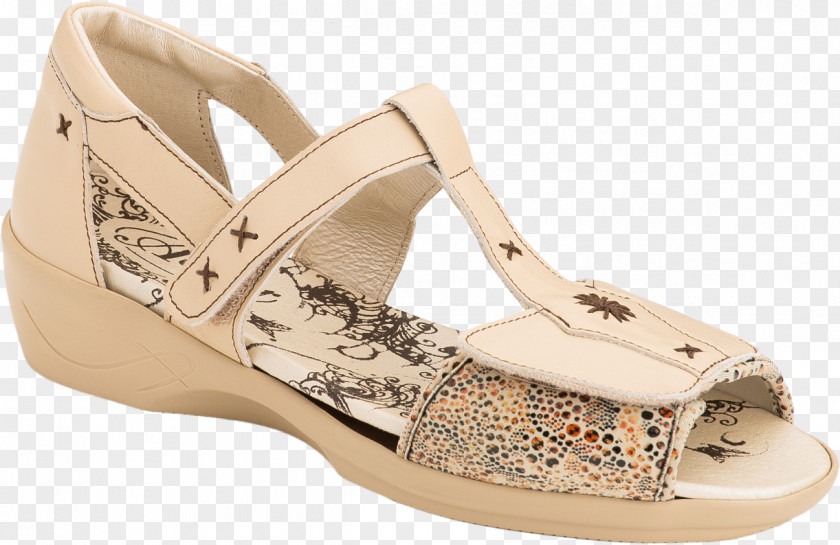 Sandal Shoe Beige Barefoot Einlegesohle PNG