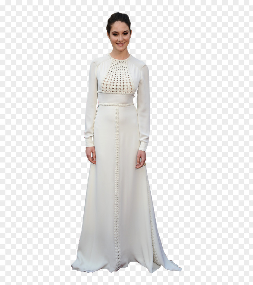 Shailene Woodley Wedding Dress Formal Wear Cocktail Sleeve PNG