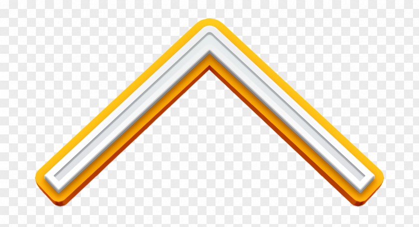 Sign Yellow App Icon Arrow Essential PNG