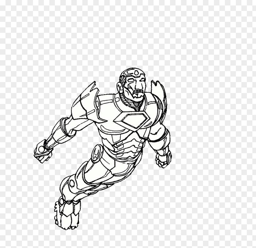 The Flying Iron Man Coloring Book Child PNG