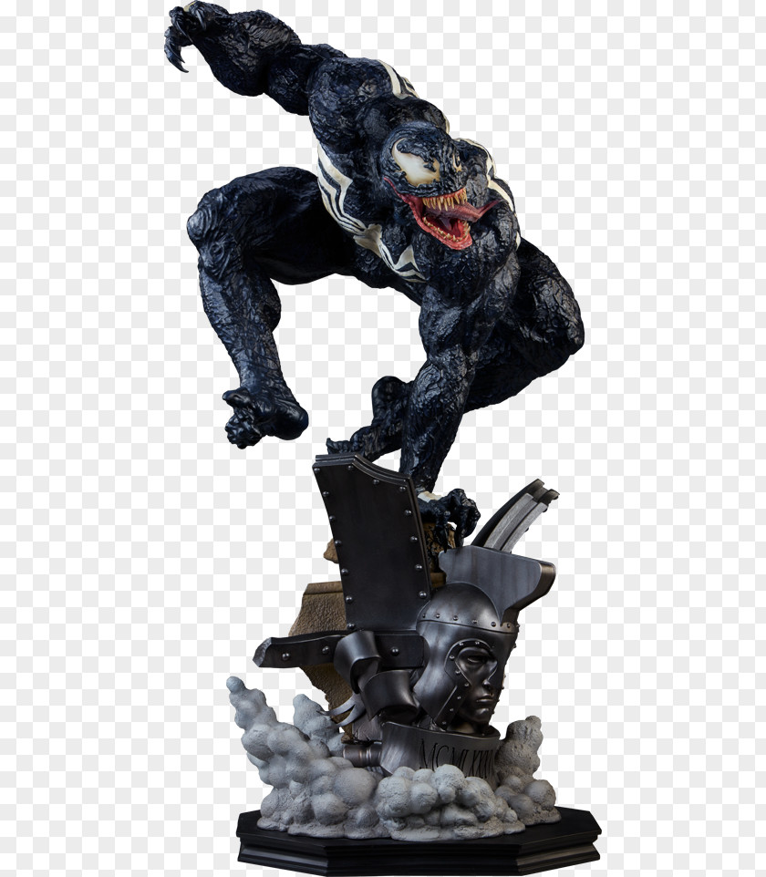 Venom Toys Spider-Man Marvel Comics Sideshow Collectibles Sculpture PNG