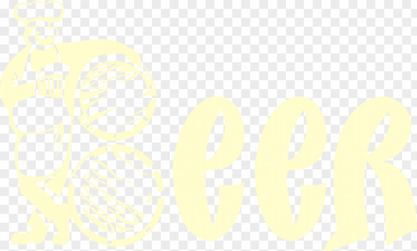 Yellow Cartoon Beer Brand Logo Font PNG