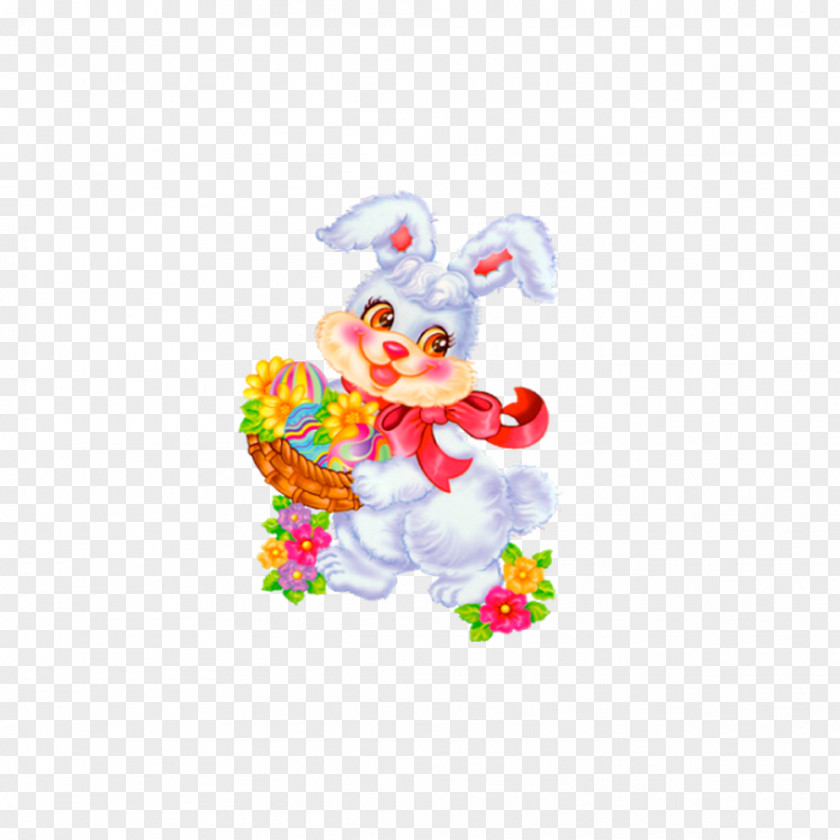 Cartoon Bunny Easter Christmas Card Resurrection Of Jesus Egg PNG